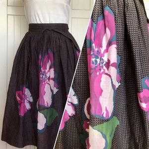 Vintage Betty Barclay Full Pleated Skirt